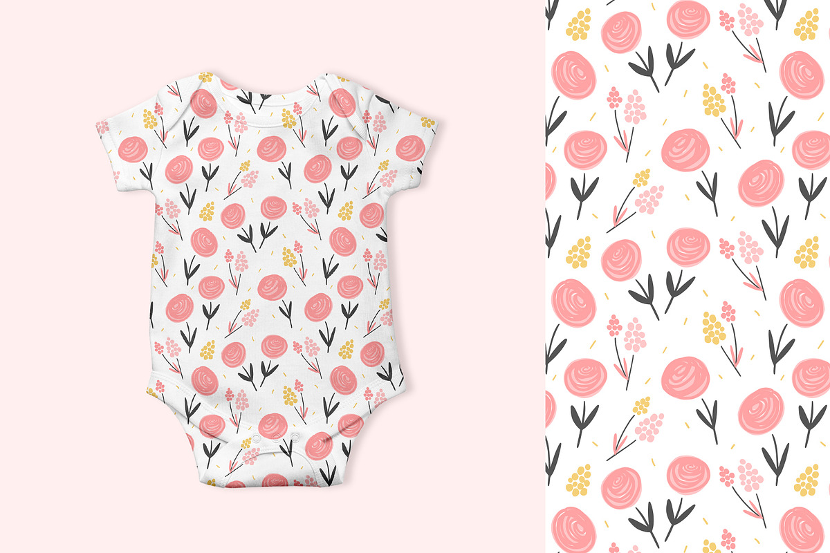 Floral seamless pattern, a Pattern Graphic by hanifa_design (Photo 6 of 9)