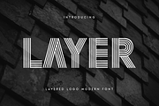 Layer - Layered Logo Modern Font, a Sans Serif Font by Hamz Studio (Thumbnail 1 of 16)