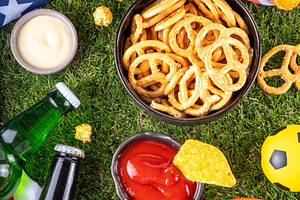 International football soccer championship background, a Food & Drink Photo by Rimma
