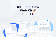 UXFlow Web Kit Design, an UI Kit Template by Creative Perspective (Thumbnail 1 of 10)