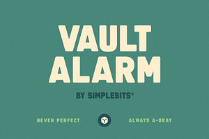 Vault Alarm — Vintage sign font