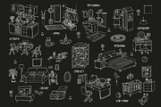 Interiors. EPS - JPEG - PNG, a Decorative Illustration by WINS Doodle shop (Thumbnail 3 of 5)