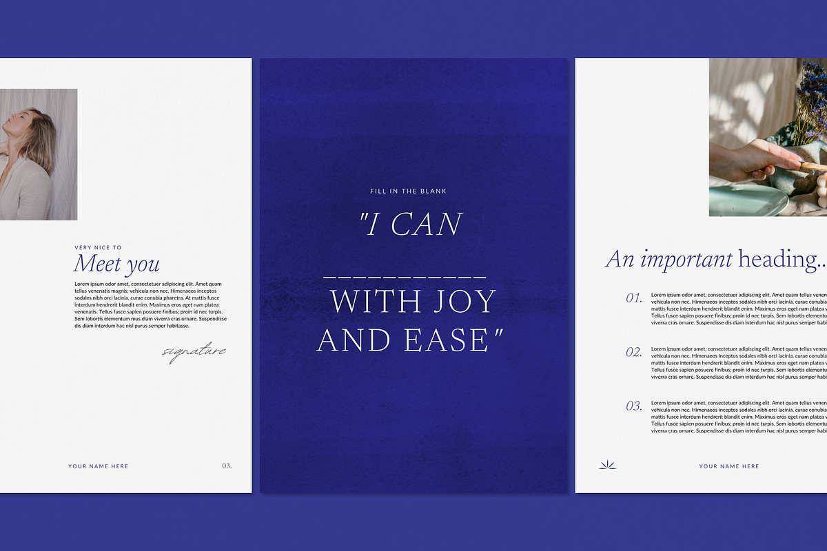 Indigo eBook Canva Templates preview 2