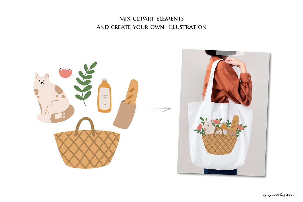 Summer picnic clipart | svg, png, ai, a Person Illustration by LyubovZaytseva (Photo 11 of 14)