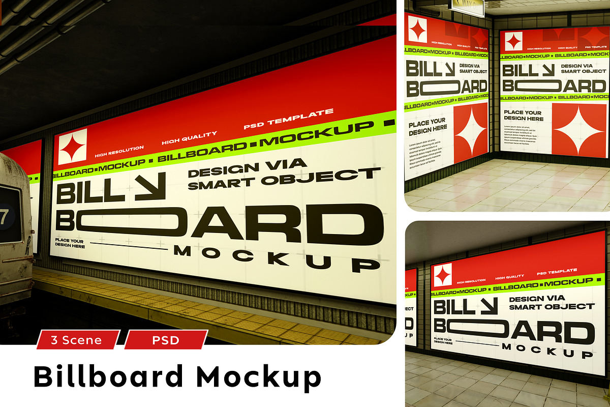 Billboard Mockups, a Product Mockup by Mockupnine (Photo 1 of 7)