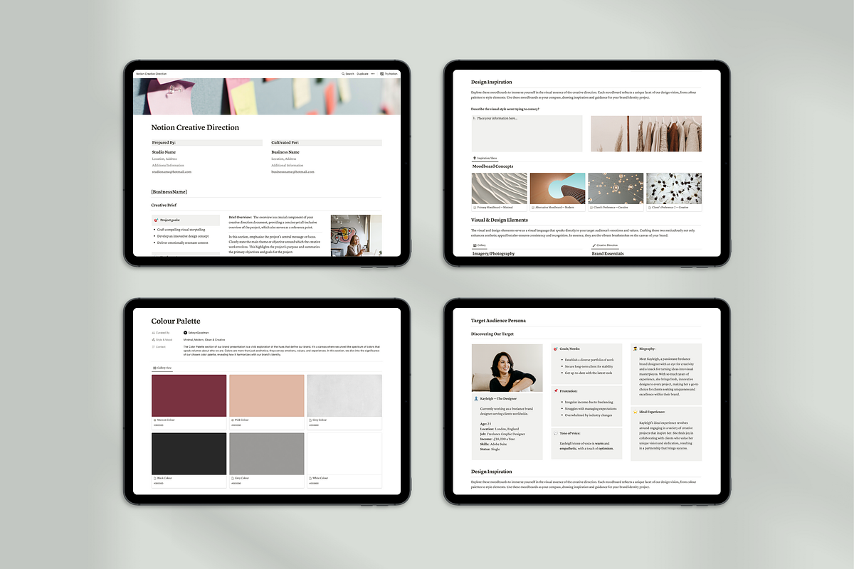 Essential Notion Branding Kit, a Templates & Theme by SelwynGoodman (Photo 7 of 11)