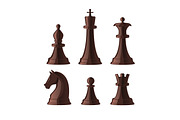 Black and white chess pieces set, a Decorative Illustration by Good Studio (Thumbnail 3 of 3)