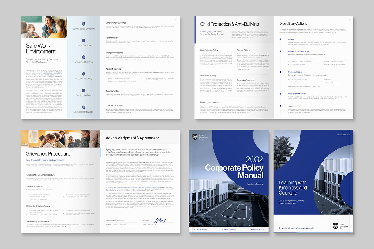 Policy Manual Template, a Brochure Template by BrandPacks