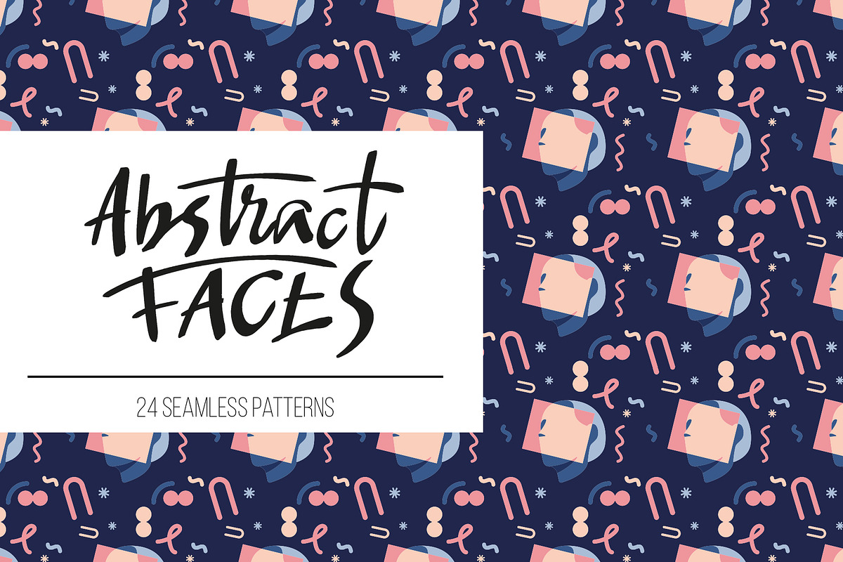 Abstract faces, a Pattern Graphic by Joseph Chernashki (Photo 1 of 7)