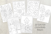Easter Colouring Pages, an Illustration by Doodle Dibs (Thumbnail 2 of 4)