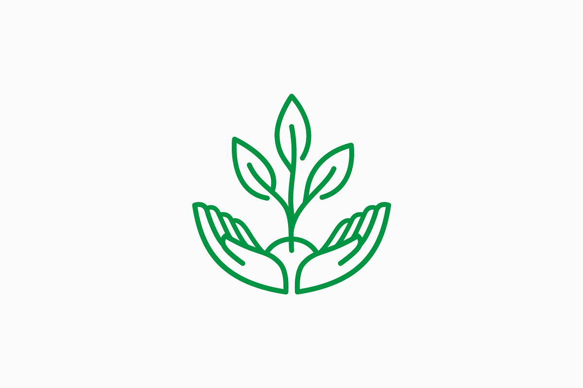 Logo Grow and Seedling Plant Nature, a Branding & Logo Template by Signatoro (Photo 1 of 3)