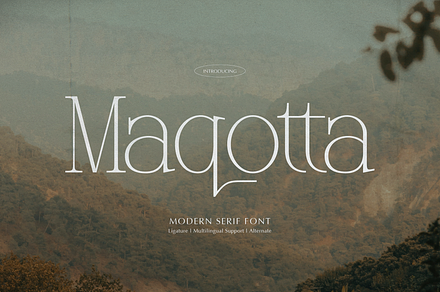 Maqotta | Modern Serif Font