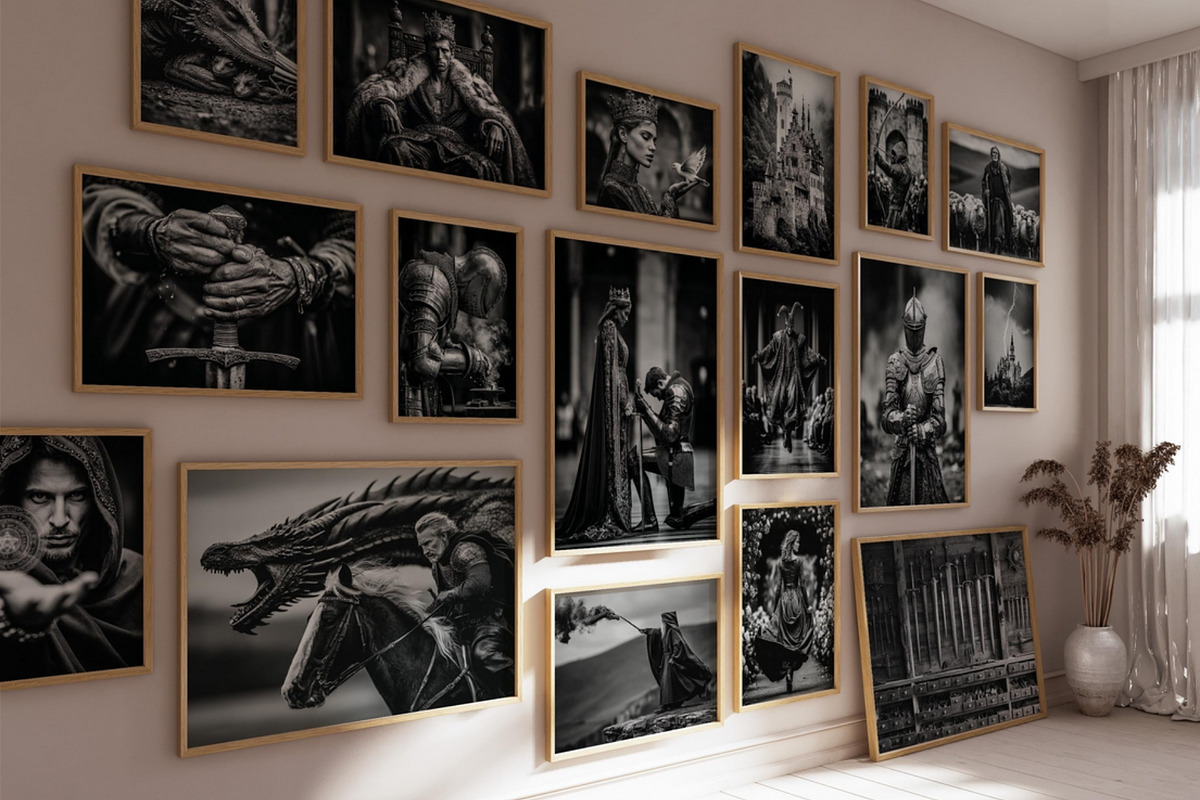 Soul of Medieval Wall Art Collection, a Decorative Illustration by PrintablesByFranklyn (Photo 1 of 8)