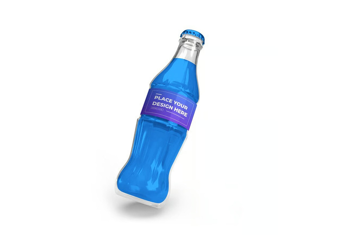 Soft Drink Bottle Mockup Template, a Packaging Mockup by DesignRushMarket (Photo 9 of 11)