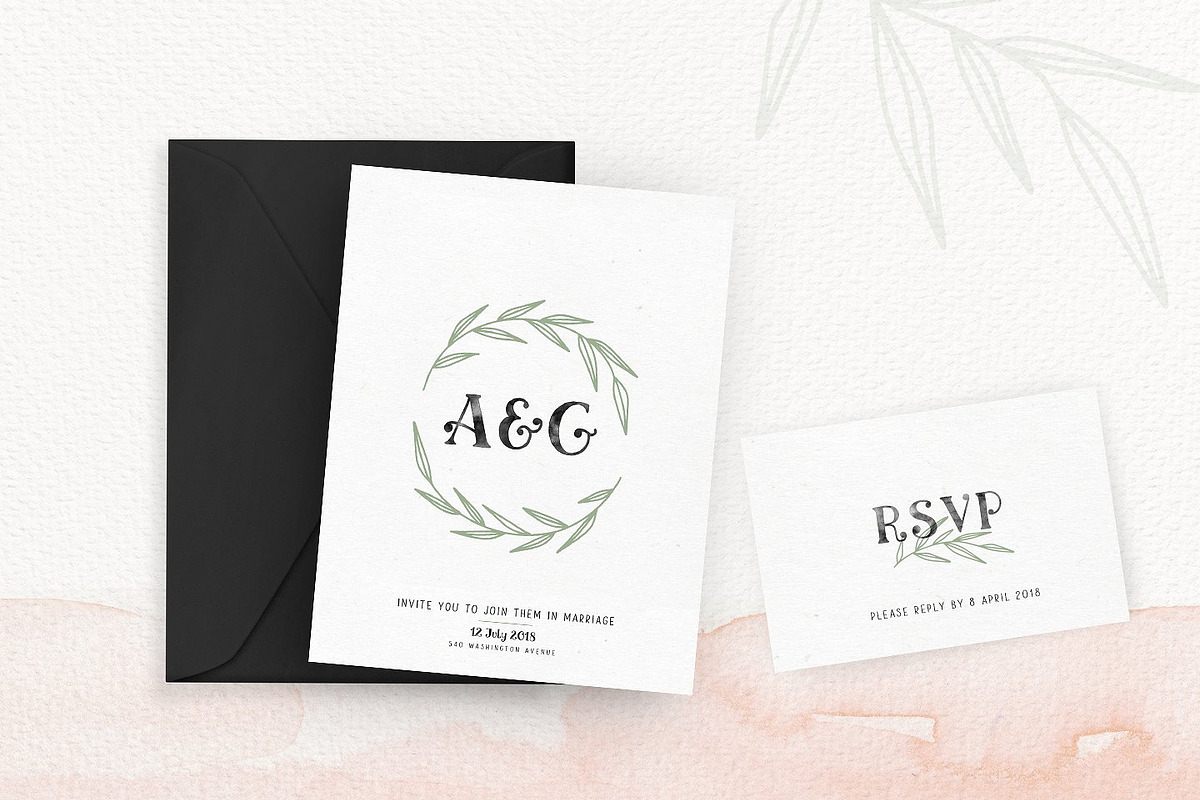 Ciera watercolor svg font & florals preview 5