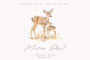 Mama Deer, an Animal Illustration by PeDe Designs (Thumbnail 8 of 18)