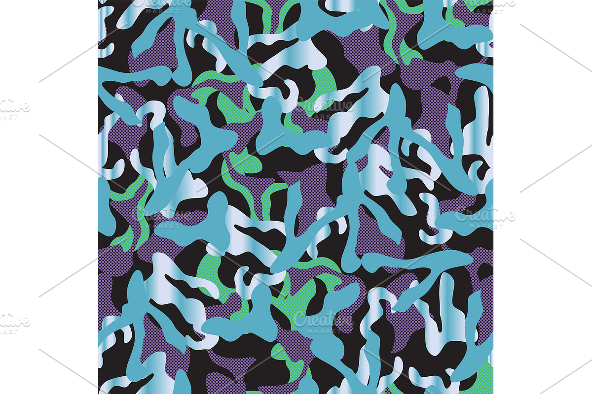 Camouflage netting. Seamless vector, a Pattern Graphic by Rommeo79 (Photo 3 of 5)