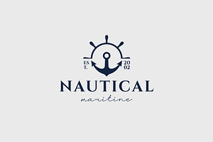 Nautical logo icon illustration, a Branding & Logo Template by Dyn Studio