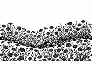 60 Daisy Flower Field Silhouette, a Seasonal Illustration by Amazin_art (Thumbnail 15 of 35)
