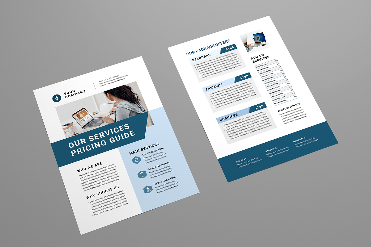Business Price List Bundle, a Flyer Template by Leaflove (Photo 8 of 10)