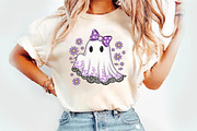 Cute Lace Ghost Png, Halloween Boo, an Illustration by Watercolor design (Thumbnail 3 of 3)