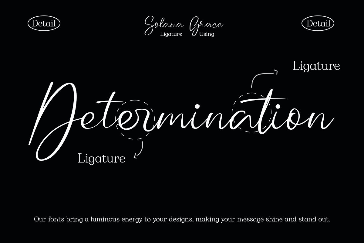 Solana Grace – Elegant Script Font, a Script Font by RagamKata (Photo 9 of 12)