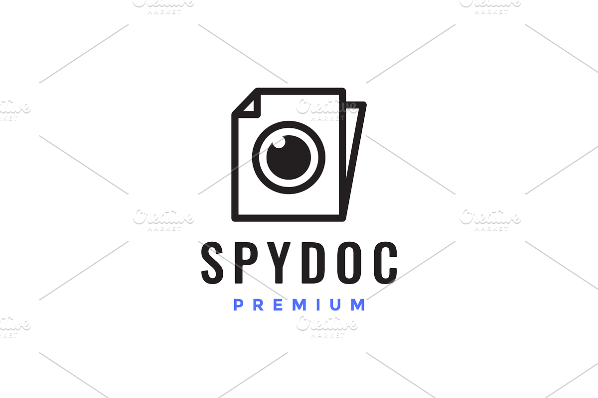 spy camera cool technology line logo, a Branding & Logo Template by devastd