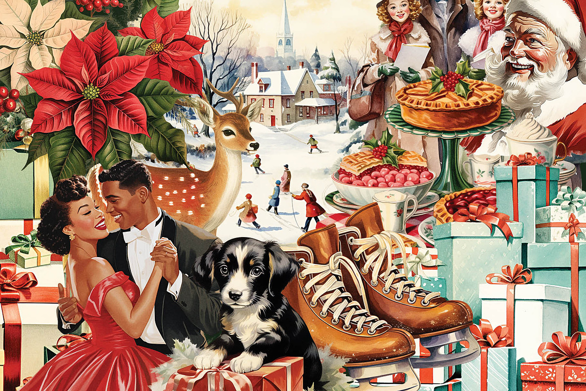 Vintage Christmas Graphics, an Object Graphic by GraphicsByKassy (Photo 12 of 12)
