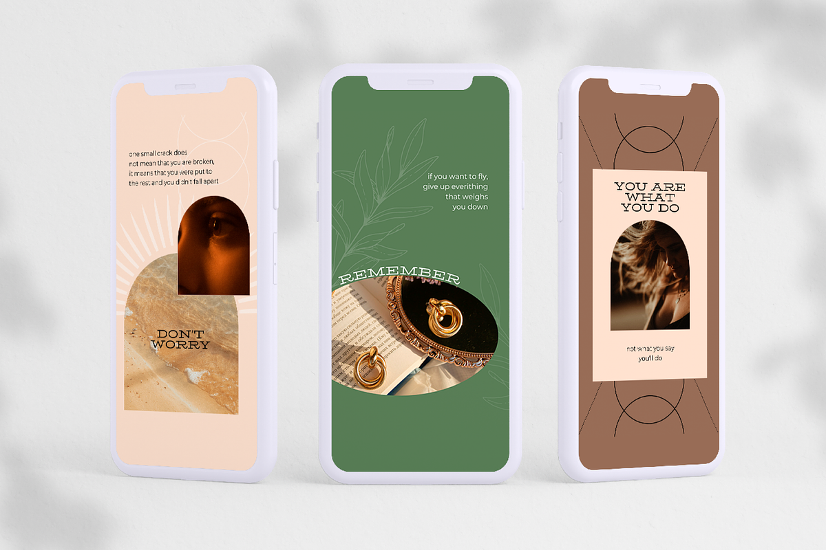 Boho Instagram Story Template, a Social Media Template by DesignKora (Photo 4 of 10)