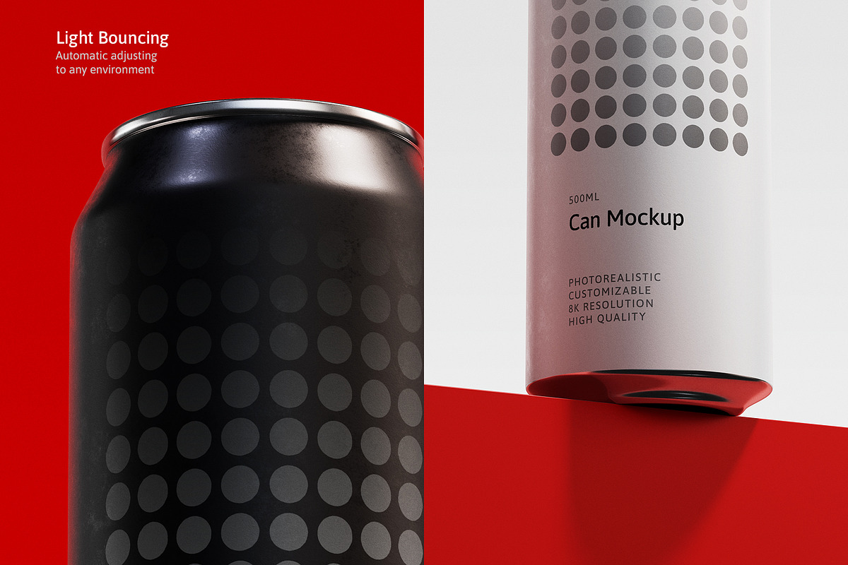 500ml Can Mockup | Plane Scene, a Packaging Mockup by AY Mock-Ups (Photo 5 of 9)