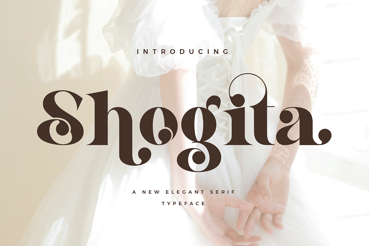 Shogita - Elegant Serif Font, a Serif Font by Aqeel_Art (Photo 1 of 9)