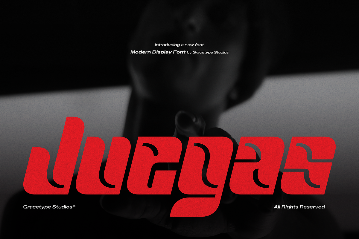 Juegas | Modern Display Font, a Sans Serif Font by gracetype_studio (Photo 1 of 12)