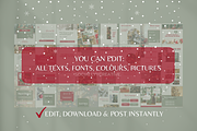 Christmas Instagram Templates, a Social Media Template by SociallyyCreative (Thumbnail 4 of 10)