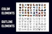50 Animals Sport Mascot Team Badge, a Branding & Logo Template by Becris (Thumbnail 2 of 7)