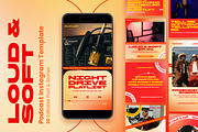 Loud & Soft Podcast Instagram Kit, a Social Media Template by Nenjo Studio (Thumbnail 1 of 5)