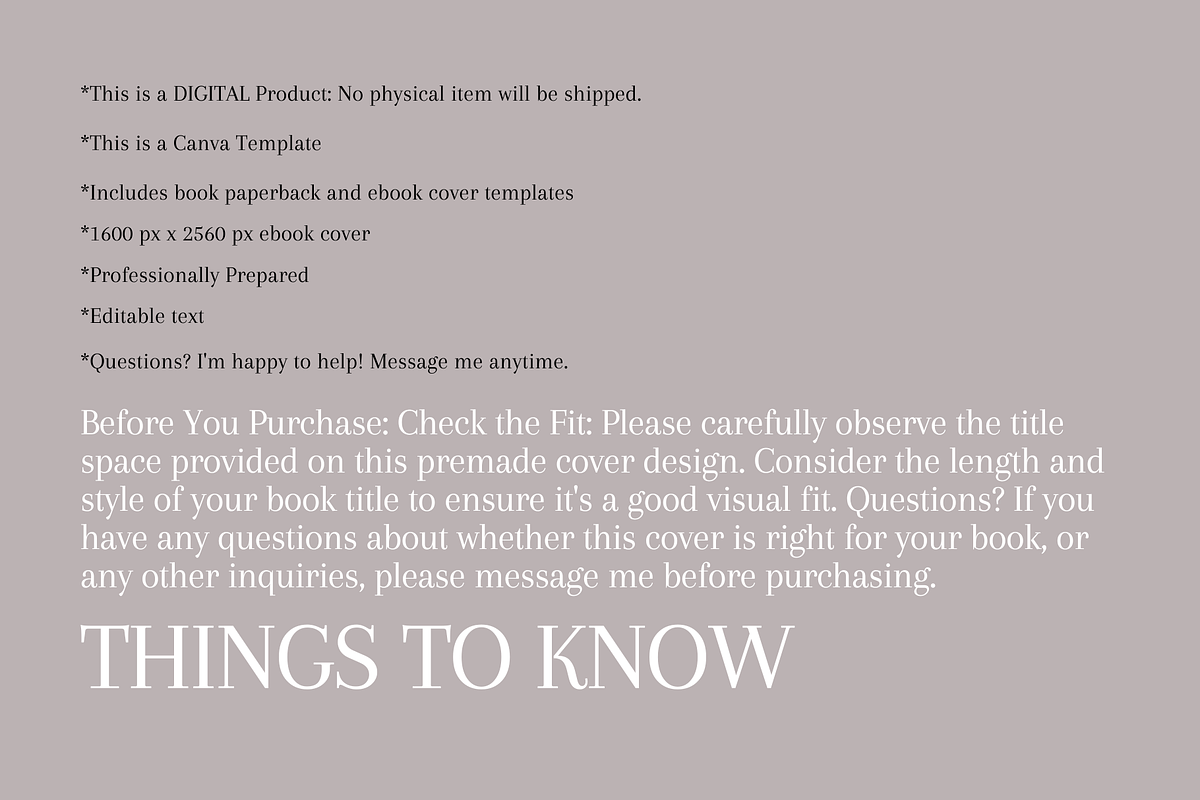 Premade Book Cover Minimalist Design preview 4