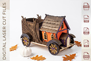Haunted House Candy Truck Laser Cut, an Object Graphic by WoodoraCut (Thumbnail 4 of 8)