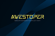 Awestoper - Font, a Sans Serif Font by artchiles_design (Thumbnail 1 of 5)