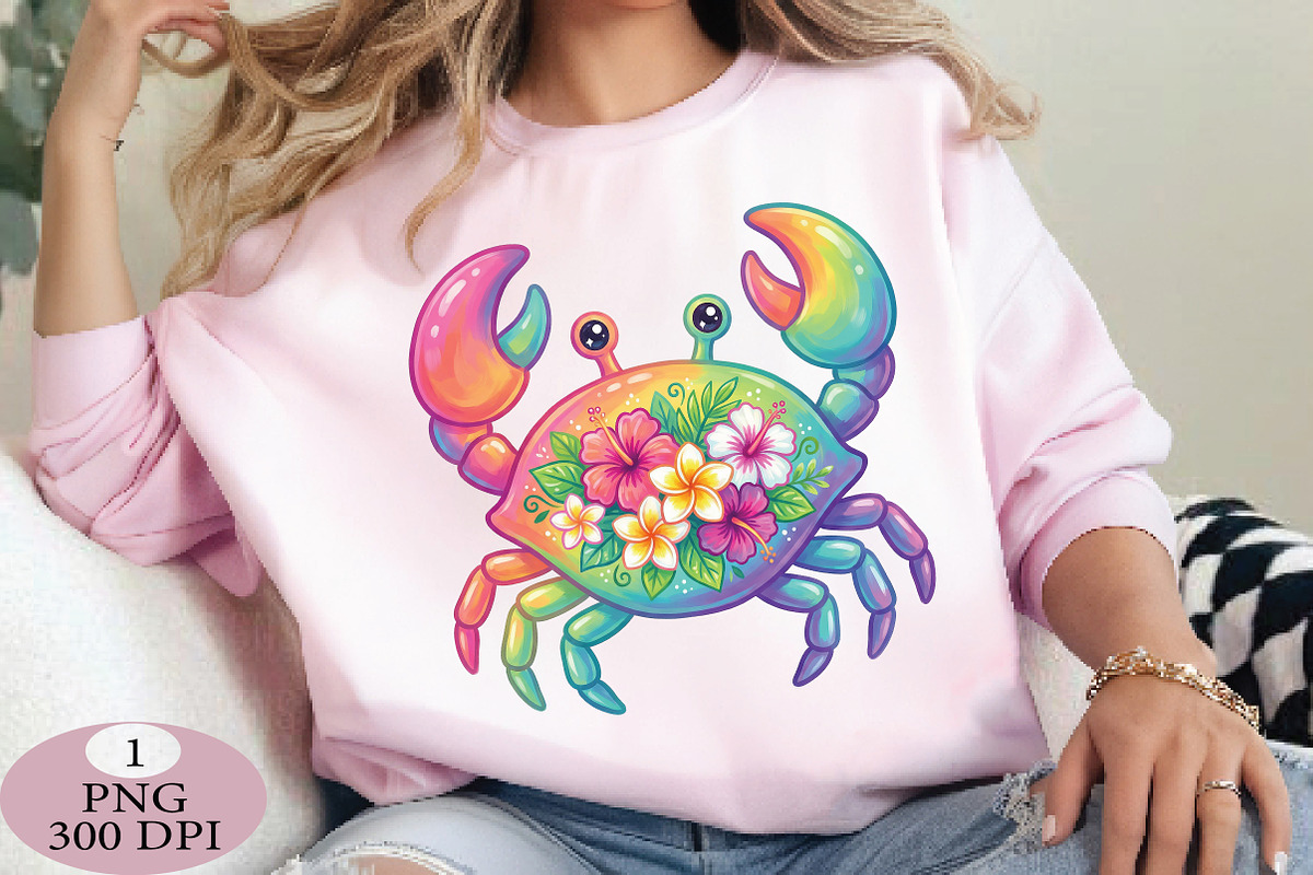 Summer Crab PNG, an Illustration by Daily.Designs (Photo 5 of 5)