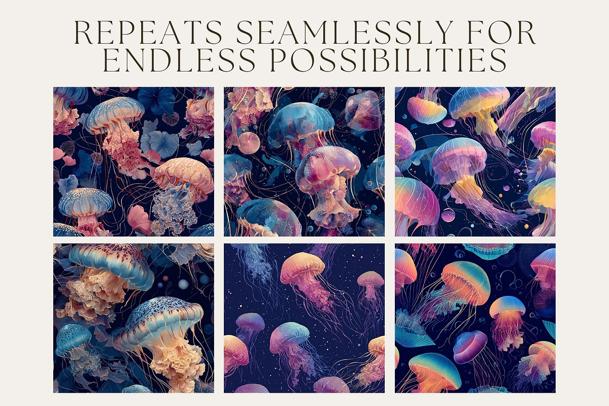 12 Luminous Drift Seamless Patterns, a Pattern Graphic by Inknfolly (Photo 2 of 7)