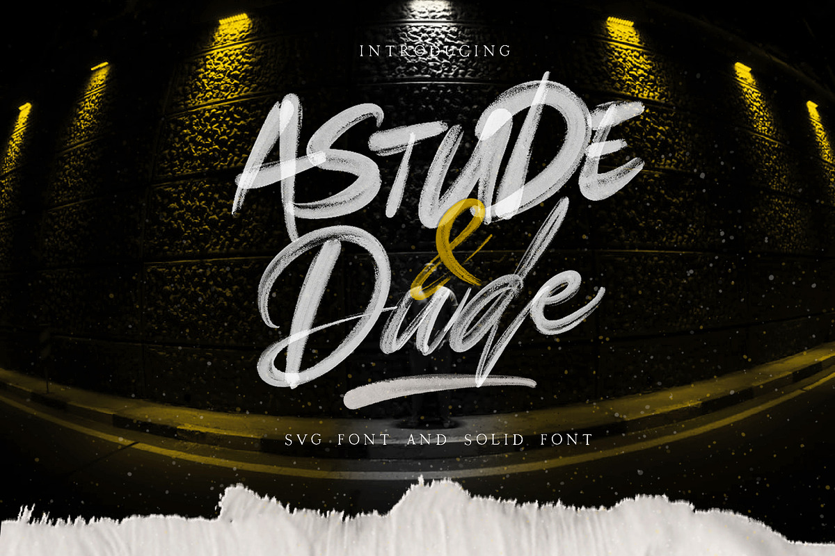 Astude & Dude SVG Font & Solid preview 2