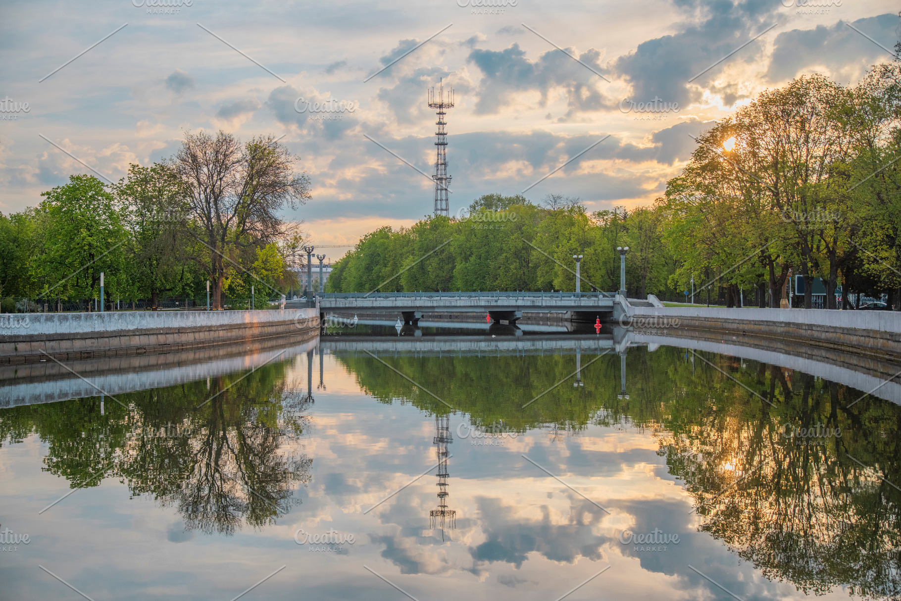 Minsk city center on a spring morning, a Photo by Pictures for you!!!!!!!!!