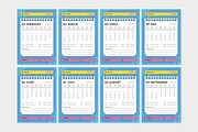 Y2K Retro Wall Calendar 2025 Design, a Stationery Template by twinstd (Thumbnail 2 of 3)