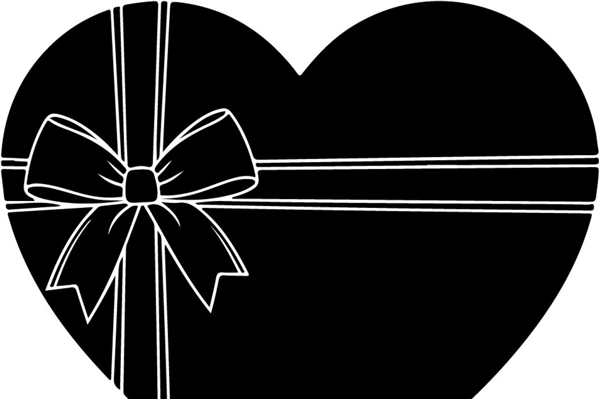 Black Heart Love Silhouette Icons Se, an Illustration by Designer_Momina (Photo 17 of 18)