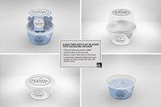 Clear Tubs Flat or Dome Lid Mockup, a Packaging Mockup by INCDesign (Thumbnail 3 of 10)
