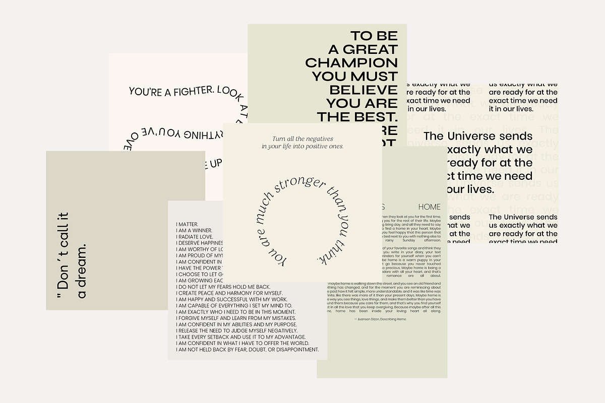 Instagram Quotes Posts Stories PS, a Social Media Template by Love Radiation Studio (Photo 8 of 19)