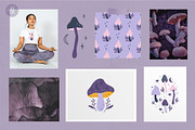 Mystical Mushrooms Clipart Set, an Object Graphic by Alena Koval (Thumbnail 15 of 16)