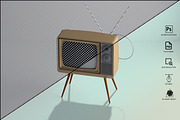 Retro Tv Mockup Pack, a Household Mockup by GraphicVil (Thumbnail 17 of 23)