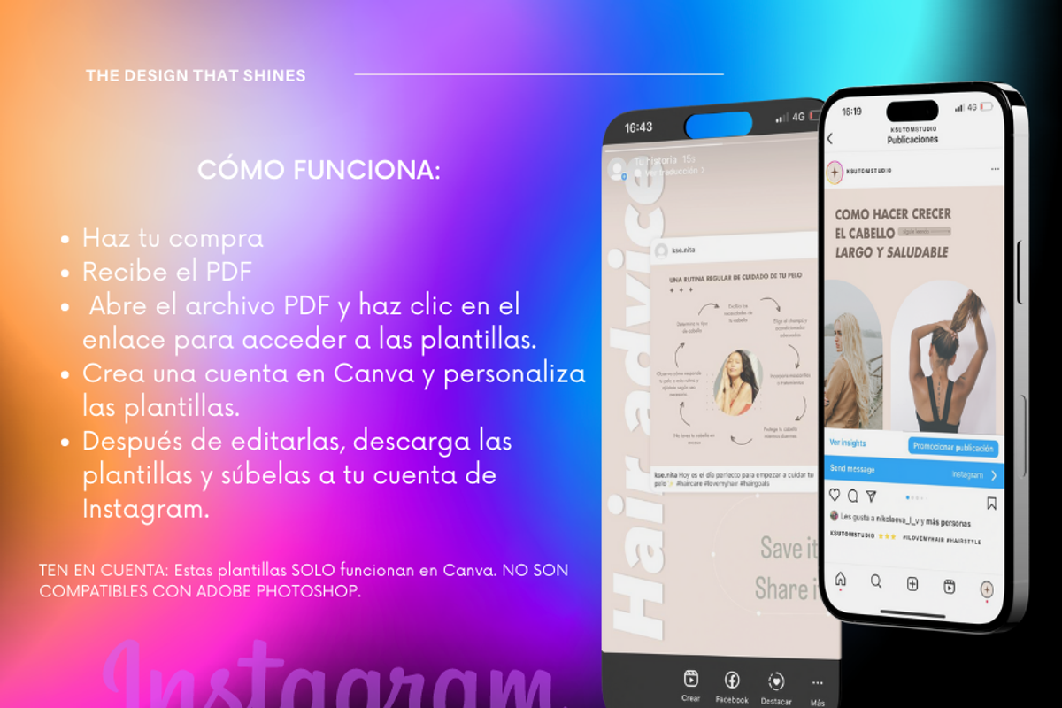 Hair Psck Templates for Instagram, a Social Media Template by KsuTomStudio