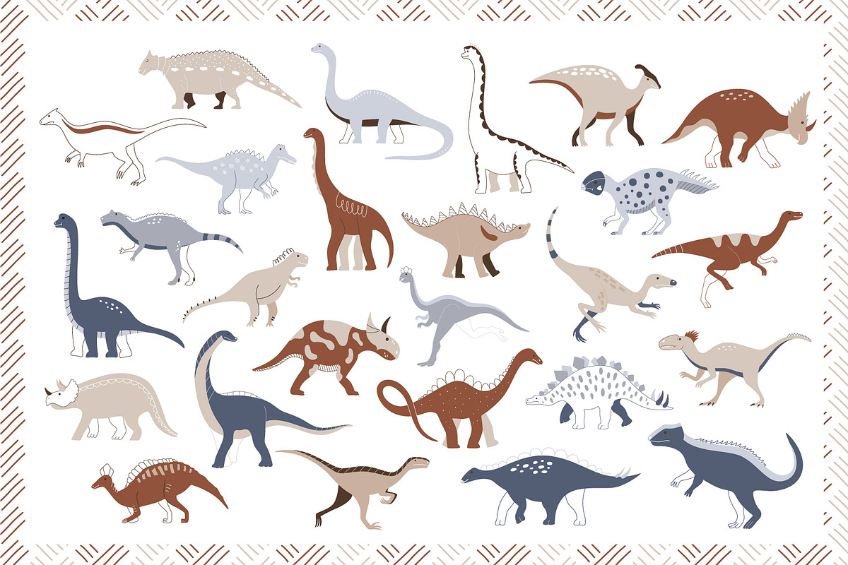ROAR. Dino Patterns & Alphabet, a Pattern Graphic by ValeriiaFeeva (Photo 11 of 12)